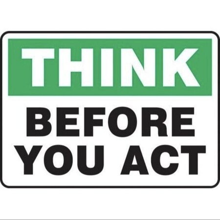 Accuform Safety Sign, MRAD700XV MRAD700XV